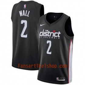 Washington Wizards Trikot John Wall 2 2018-19 Nike City Edition Schwarz Swingman - Herren